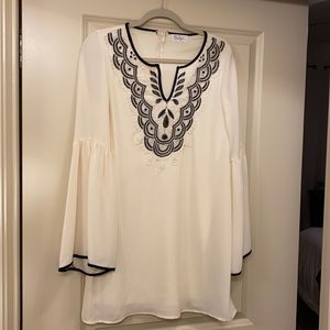 Ivory and Black Dress